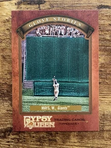 WILLIE MAYS 2012 topps gypsy queen glove stories CARD, SAN FRANCISCO GIANTS - Foto 1 di 2