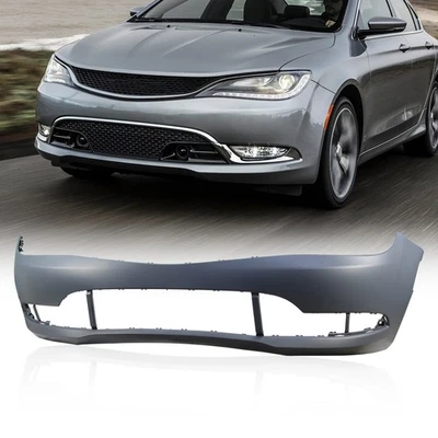 Cubierta de parachoques delantero compatible con Chrysler 200 2015 2016 2017 sedán 4 puertas cebado Foto 1 de 4