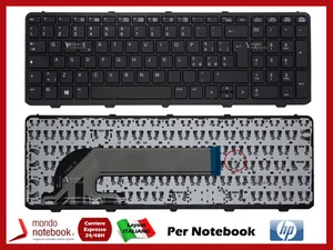 TASTIERA ITALIANA PER HP PROBOOK 450 455 470 G0 G1 G2 NERA CON FRAME - Photo 1/1