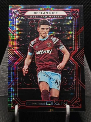 2022-23 Panini Obsidian Soccer T-Mall Red Pulsar /30 Declan Rice #97 SP - Image 1 of 2