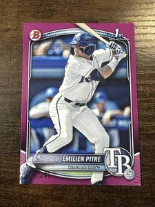 Bowman Prospects 1st Bowman FUCSIA PARA 2025 Emilien Pitre 177/299 Rays - Imagen 1 de 2