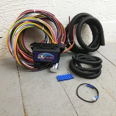 Arnés de cables de 8 circuitos Mercury Cougar 1960-1970 se adapta a fusible terminal indoloro Foto 1 de 4