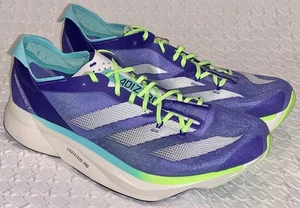 ADIDAS Adizero Adios Pro 3 Cobalt Blue Lucid Lemon Running Shoes NEW Mens Sz 12 - Picture 1 of 8