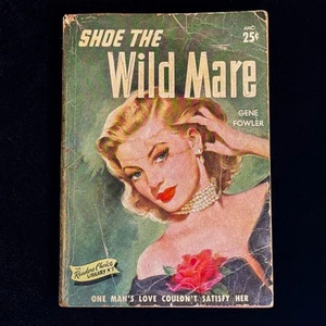 Vtg Pulp Paperback SHOE THE WILD MARE G. Fowler Risque Cover Art Decor Adult - Picture 1 of 9