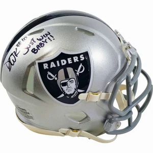 Donte Thornton Signed Raiders Riddell Speed Mini Helmet Just Win Baby Proof COA - Picture 1 of 8
