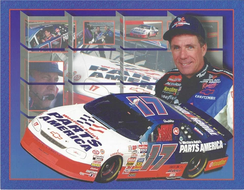 1996 DARRELL WALTRIP "WESTERN AUTO PARTS AMERICAN" #17 WINSTON CUP POSTCARD Cover