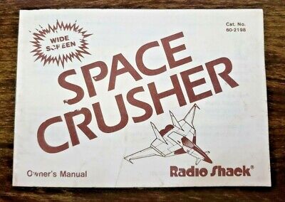 Space Crusher - Vintage Handheld Game Owner's Manual, 1985 by Radio Shack Japan