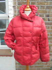 Max Mara Red Puffer Padded Ladies Jacket Size 12 Good Condition