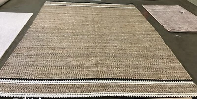 NATURAL / BLACK 9' X 12' Broken Thread Rug, Reduced Price 1172663486 NF874B-9 - Image 1 of 3