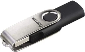 hama USB-Stick 2.0"Rotate" 8GB Speicherstick Datenstick FAT schwarz silber - Bild 1 von 2