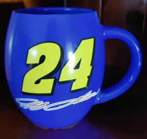 JUMBO NASCAR Racing Jeff Gordon 24 18 Oz Blue Coffee Mug Hendrick Motorsports - Picture 1 of 4