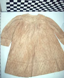 19" Original Antik Baumwolle Druck Kleid 8,5" Brustumfang 2 Jahre alt Größe wie abgebildet - Bild 1 von 9