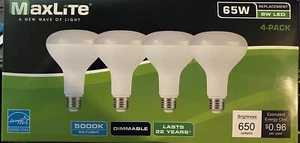 4 Maxlite LED Daylight Directional Light Bulbs 65 Watt 5000K - Picture 1 of 3