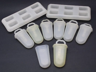 Porta paletas congeladas Tupperware años 60 vintage 2 bandejas 7 completas 1 sin tapa Foto 1 de 4