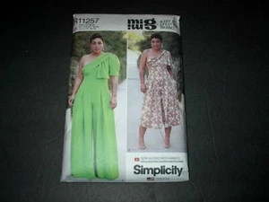 Simplicity Muster 9142 Misses' Mimi G Stil 1 Schulter drapierter Overall 16 ~ 24 UC - Bild 1 von 3
