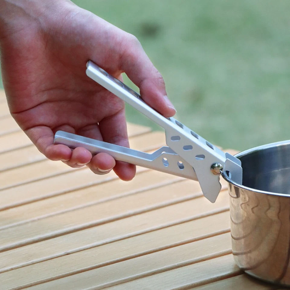 1x Camping Cocina Anti-caliente Anti-escaldaduras Olla Tazón Pinza Barbacoa Utensilios de cocina Foto 1 de 4