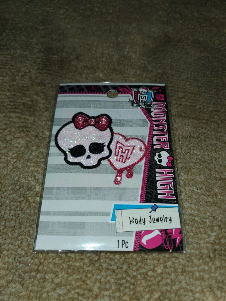 Skullette y corazón de joyería corporal Monster High Foto 1 de 3