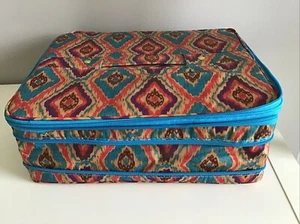 Joy Mangano-The Jewel Kit Duo-Jewelry Makeup Travel Organizer Zip Carry Case #2 - Picture 1 of 9