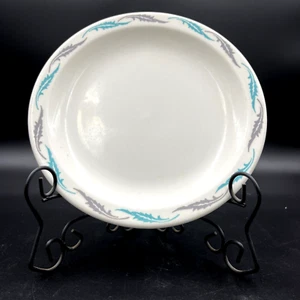 Homer Laughlin Restaurant Geschirr Best China Aqua Gray Leaf USA - Bild 1 von 7