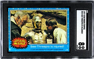 1977 STAR WARS TOPPS #23 SEE-THREEPIO IS INJURED! SGC 8 5645684 C3PO - Picture 1 of 2