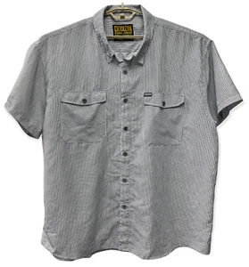 Dixxon Short Sleeve Striped Shirt Button Up Mens Sz 5XL Form & Function Ltd Ed - Picture 1 of 8