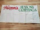 Vintage Vinyl Hamm's Beer Banner "Season's Greetings" New Old Stock
