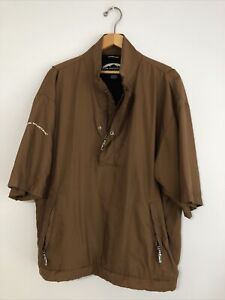 Sun Mountain StormTight Pullover Men's XL Brown with Short Sleeves & Zipper
