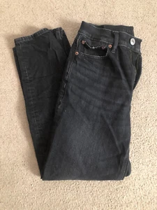 AE American Eagle 90s Boyfriend Jeans, black, size 4R - Picture 1 of 7