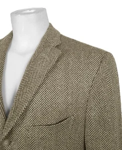 NEW Polo Ralph Lauren Sportcoat (Jacket)! Pure Silk Herringbone Tan & Brown - Picture 1 of 4