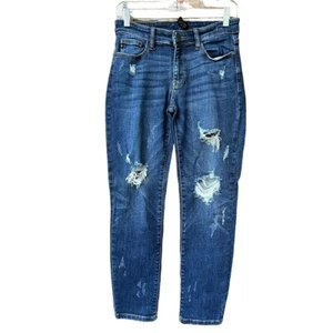 Judy Blue Boyfriend Fit Distressed Jeans 5/27 - Picture 1 of 9