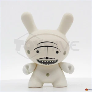 Kidrobot Dunny 2004 Dalek series Mustache White by Dalek 3" vinyl figure loose - Picture 1 of 2