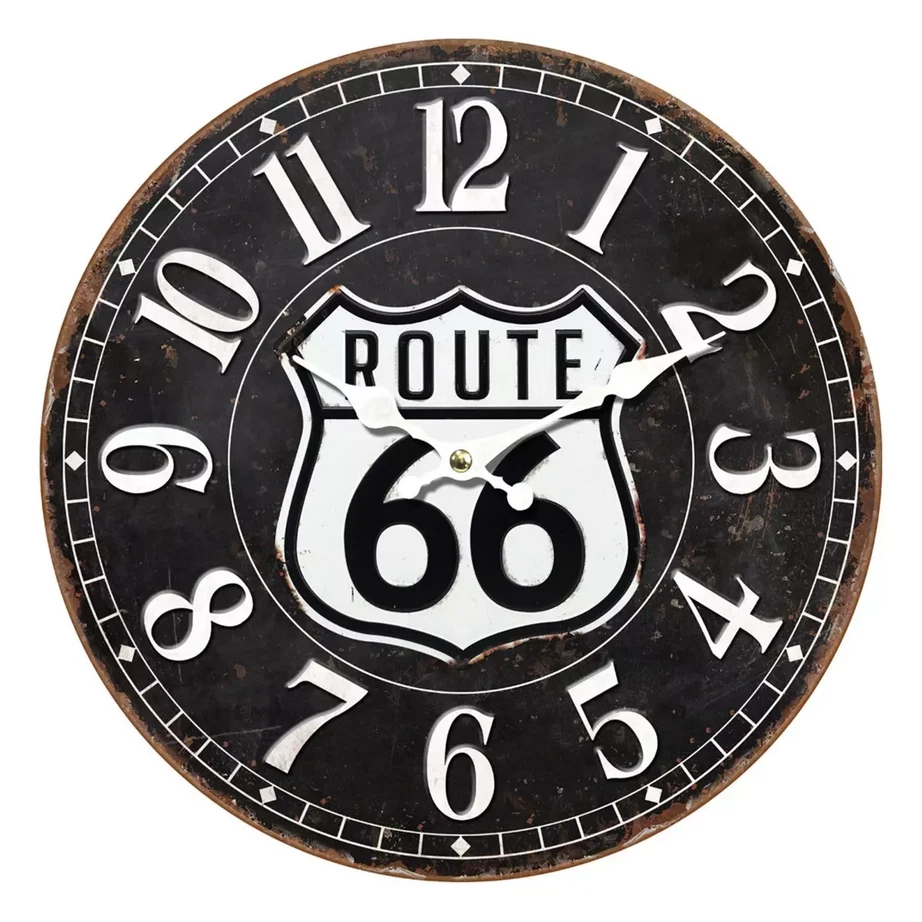 Horloge national road 66, déco route 66, pendule mother road, déco USA - Photo 1/1