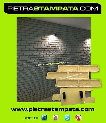 Vertical concrete mold Cement rubber mold Decorative Texture stamp - Image 1 of 4