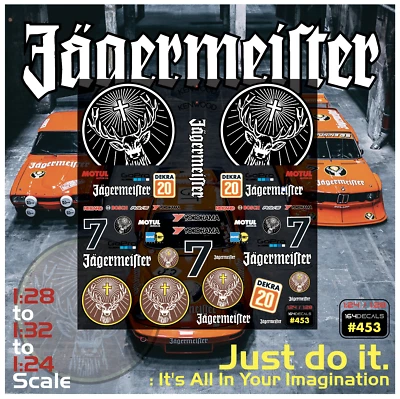 Jager Racing Team Water Slide Decal 1:24/28/32 Scale RC Model Dicast #453 - Image 1 of 4