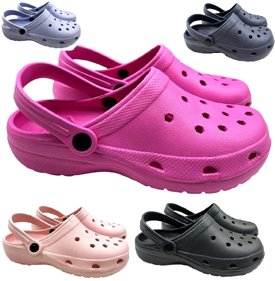 WOMENS GARDEN BEACH HOSPITAL CLOG MULES SLIPPERS LADIES NURSING SHOES SANDALS - Immagine 1 di 1