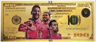 Lionel Messi Gold Foil Collectable Inter Milan Banknote