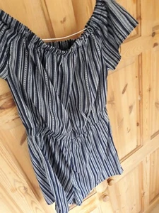 Ladies SUMMER loghtweight Playsuit Blue BRAND NEW Size 12 **FREE P &P ** - Picture 1 of 3