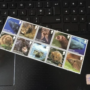GB STAMPS  2010 ACTION FOR BRITISH MAMMALS MINT SET OF 10  MNH F\V £16.50 - Picture 1 of 3