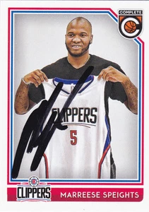 MARREESE SPEIGHTS LOS ANGELES CLIPPERS SIGNED CARD WARRIORS 76ERS CAVALIERS - Picture 1 of 1