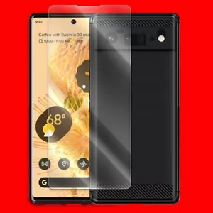 NEW Explosion-proof Screen Protector Film Carbon Fiber Case f Google Pixel 6 Pro - Picture 1 of 1