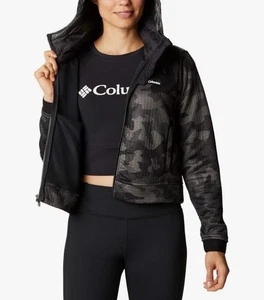Columbia Northern Canyon Hybrid Hoodie Women’s Medium Camo Full Zip Size Large - Picture 1 of 13