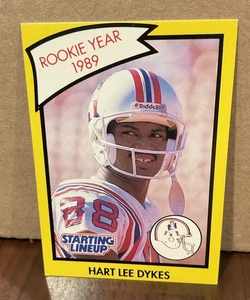HART LEE DYKES 1990 KENNER STARTAUFSTELLUNG KARTE "ROOKIE YEAR" - PATRIOTS - Bild 1 von 2
