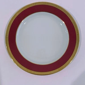 Salatteller Madison Gold Karminrot von Bernardaud 8 3/8" - Bild 1 von 4