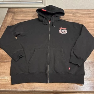 Dixxon Jacket Mens XL Black Full Zip Hoodie Logo Outdoor Working Class - Picture 1 of 12