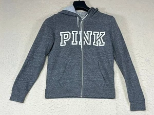 Victoria's Secret felpa con cappuccio grigia full zip donna taglia S - Foto 1 di 8