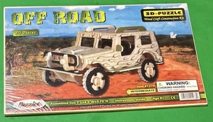 Puzzled 3D Puzzle Geländewagen Holz Handwerk Bausatz - 50 Teile - NEU - Bild 1 von 2