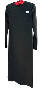 Time and Tru Maternity Dress Size S 4/6 Black Ribbed Knit Long Sleeve Casual NWT - Picture 1 of 7