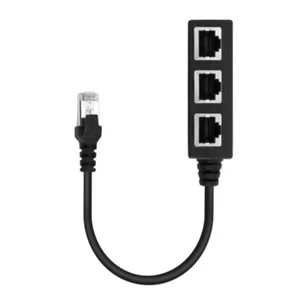Ethernet Cable Splitter Network Adapter Ethernet Splitter 1 To 3 RJ45 Adapter - Photo 1/7