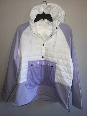 ¡NUEVO! Chaqueta aislante Spyder para mujer grande Glissade híbrida anorak púrpura/blanco Foto 1 de 4