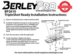 BerleyPro Lowrance TripleShot Transducer Mount - BP2610-Dana - Picture 1 of 2